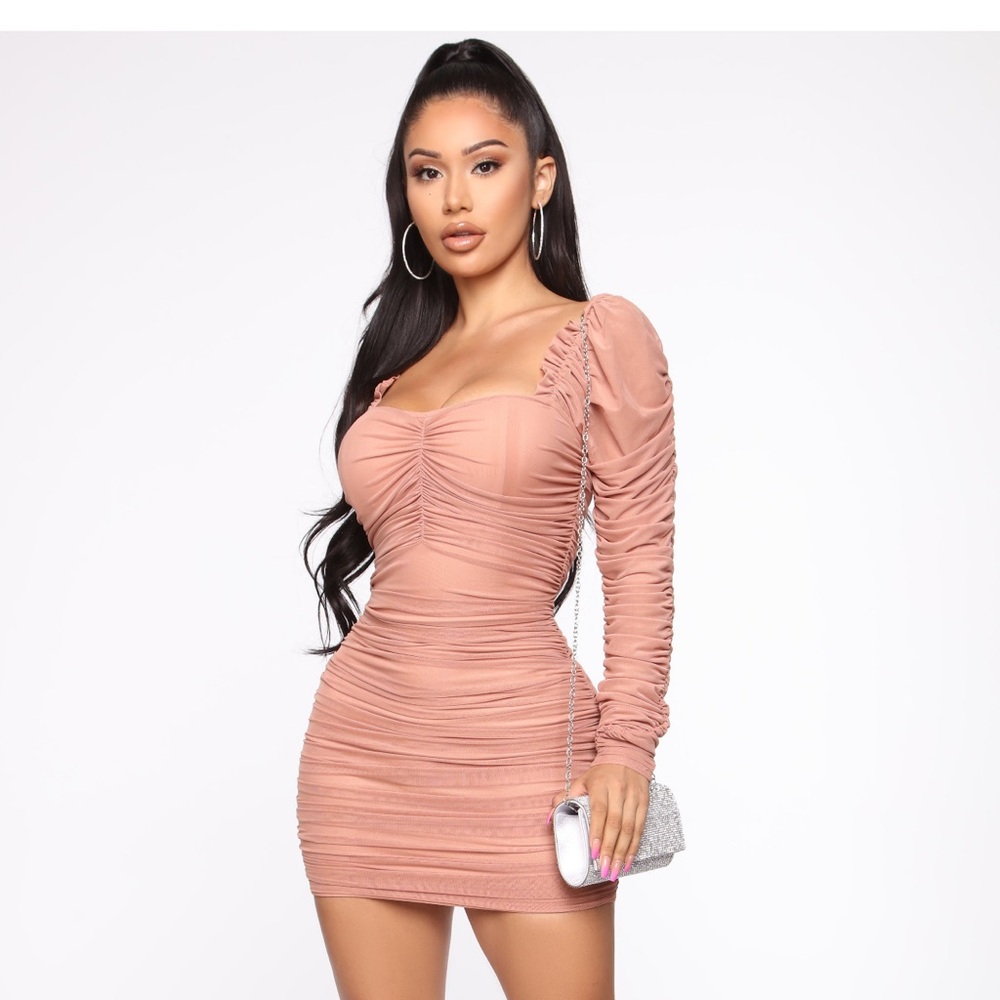 Ruched Mini Dress